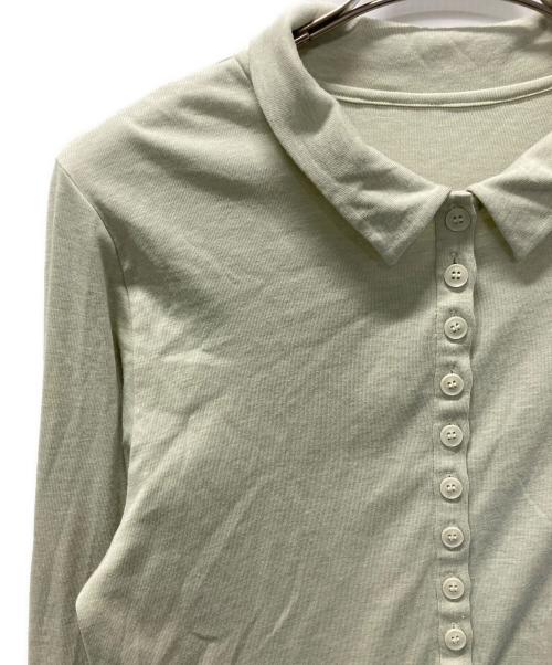 CITYSHOP（シティショップ）CITYSHOP (シティショップ) SOFT JERSEY TOP 黄緑 サイズ:ｆｒｅｅの古着・服飾アイテム