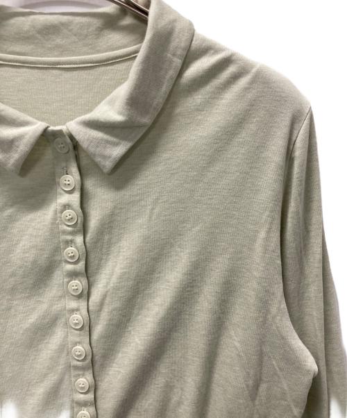 CITYSHOP（シティショップ）CITYSHOP (シティショップ) SOFT JERSEY TOP 黄緑 サイズ:ｆｒｅｅの古着・服飾アイテム