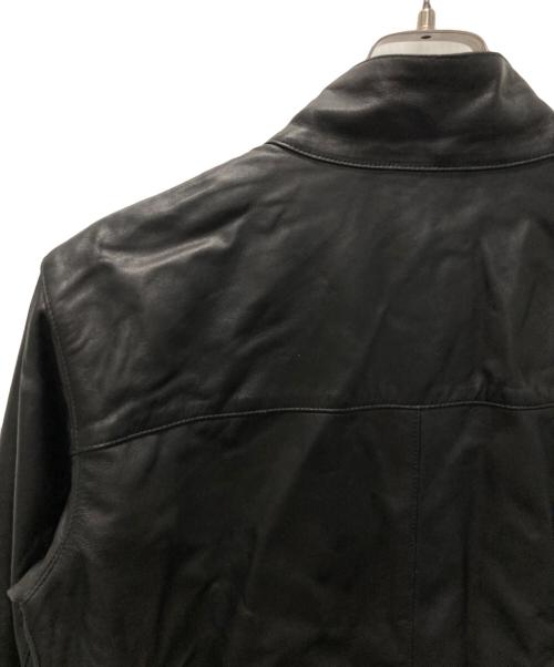 Cinquanta（チンクワンタ）Cinquanta (チンクワンタ) スタンドカラー シングルライダースジャケット ブラック サイズ:50の古着・服飾アイテム