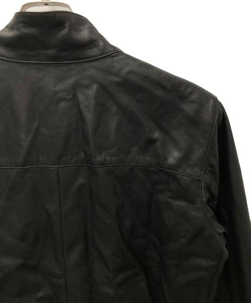 Cinquanta（チンクワンタ）Cinquanta (チンクワンタ) スタンドカラー シングルライダースジャケット ブラック サイズ:50の古着・服飾アイテム