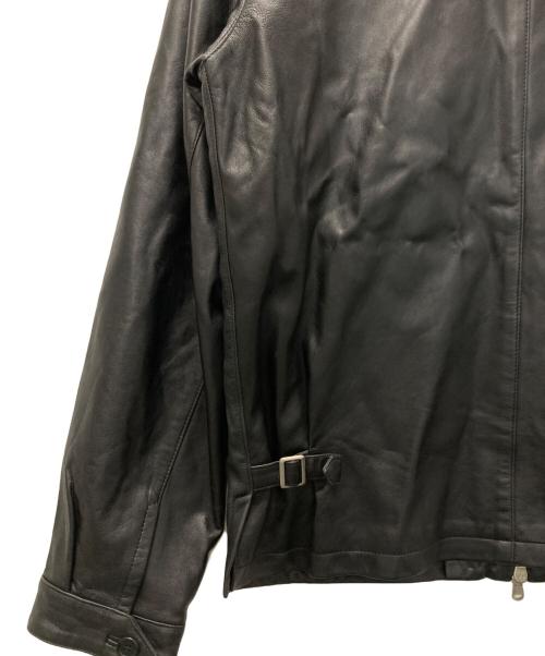 Cinquanta（チンクワンタ）Cinquanta (チンクワンタ) スタンドカラー シングルライダースジャケット ブラック サイズ:50の古着・服飾アイテム