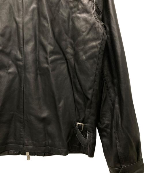 Cinquanta（チンクワンタ）Cinquanta (チンクワンタ) スタンドカラー シングルライダースジャケット ブラック サイズ:50の古着・服飾アイテム