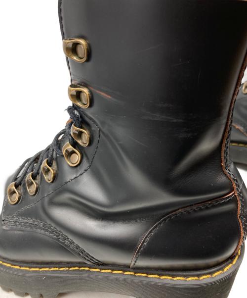Dr.Martens（ドクターマーチン）Dr.Martens (ドクターマーチン) LEONA 7フック ブーツ ブラック サイズ:24.5cmの古着・服飾アイテム