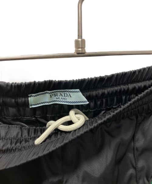 PRADA（プラダ）PRADA (プラダ) ラバーロゴナイロンパンツ ブラック サイズ:36Sの古着・服飾アイテム