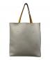 MARNI（マルニ）の古着「MUSEO TOTE BAG/ミュゼオ レザートートバッグ」｜ベージュ×カーキ