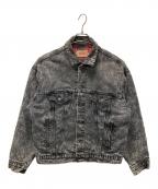 LEVI'Sリーバイス）の古着「90's裏ネル付ケミカルデニムジャケット」｜グレー