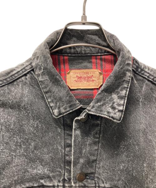 LEVI'S（リーバイス）LEVI'S (リーバイス) 90's裏ネル付ケミカルデニムジャケット グレー サイズ:Mの古着・服飾アイテム