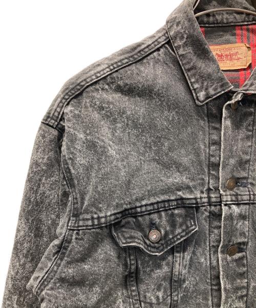 LEVI'S（リーバイス）LEVI'S (リーバイス) 90's裏ネル付ケミカルデニムジャケット グレー サイズ:Mの古着・服飾アイテム