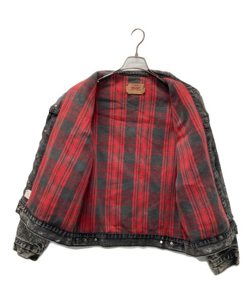 LEVI'S（リーバイス）LEVI'S (リーバイス) 90's裏ネル付ケミカルデニムジャケット グレー サイズ:Mの古着・服飾アイテム