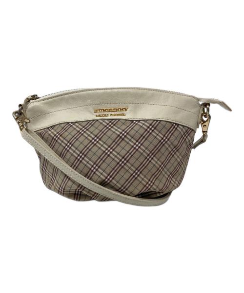 BURBERRY BLUE LABEL（バーバリー ブルー レーベル）BURBERRY BLUE LABEL (バーバリー ブルー レーベル) チェック柄ショルダーバッグ ベージュの古着・服飾アイテム