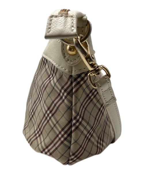 BURBERRY BLUE LABEL（バーバリー ブルー レーベル）BURBERRY BLUE LABEL (バーバリー ブルー レーベル) チェック柄ショルダーバッグ ベージュの古着・服飾アイテム