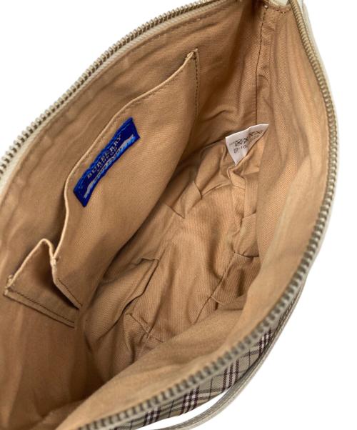 BURBERRY BLUE LABEL（バーバリー ブルー レーベル）BURBERRY BLUE LABEL (バーバリー ブルー レーベル) チェック柄ショルダーバッグ ベージュの古着・服飾アイテム