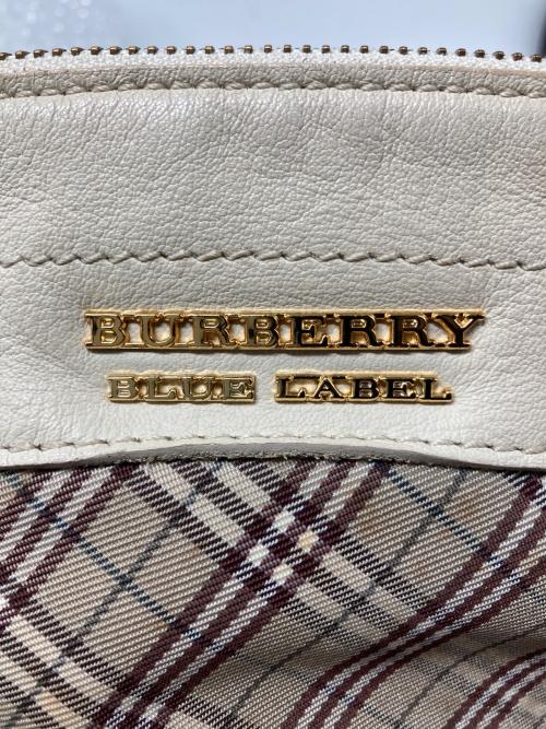 BURBERRY BLUE LABEL（バーバリー ブルー レーベル）BURBERRY BLUE LABEL (バーバリー ブルー レーベル) チェック柄ショルダーバッグ ベージュの古着・服飾アイテム