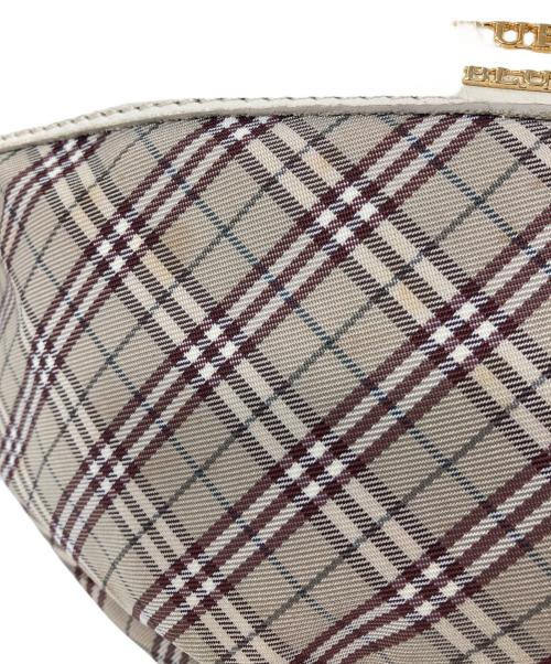 BURBERRY BLUE LABEL（バーバリー ブルー レーベル）BURBERRY BLUE LABEL (バーバリー ブルー レーベル) チェック柄ショルダーバッグ ベージュの古着・服飾アイテム
