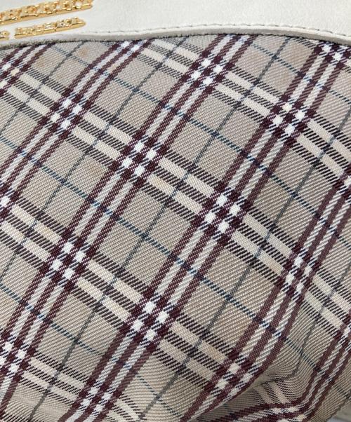 BURBERRY BLUE LABEL（バーバリー ブルー レーベル）BURBERRY BLUE LABEL (バーバリー ブルー レーベル) チェック柄ショルダーバッグ ベージュの古着・服飾アイテム