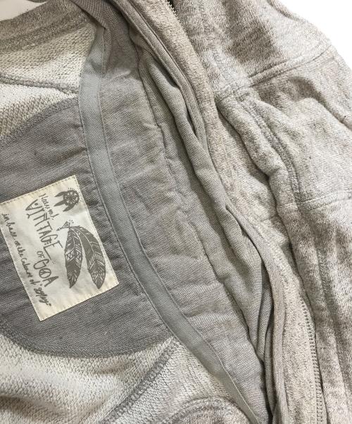 NATURAL VINTAGE GOA（ナチュラル ヴィンテージ ゴア）NATURAL VINTAGE GOA (ナチュラル ヴィンテージ ゴア) ビックフーディースウェットベスト ベージュ サイズ:Freeの古着・服飾アイテム