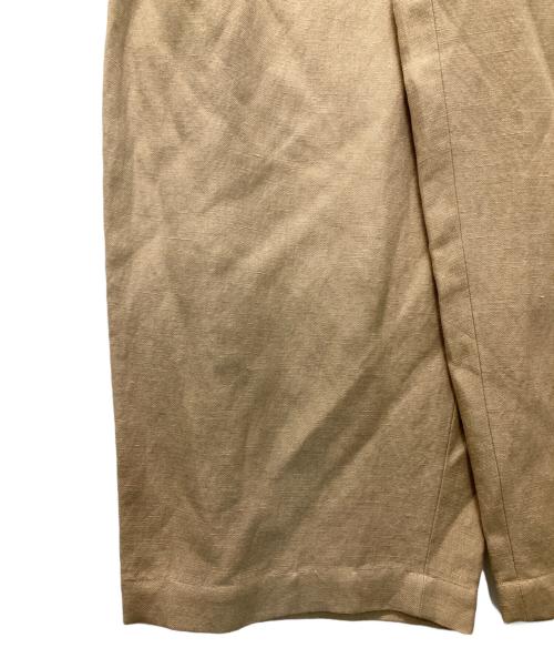 Curensology（カレンソロジー）Curensology (カレンソロジー) リネンウールスタッズパンツ ベージュ サイズ:36 未使用品の古着・服飾アイテム