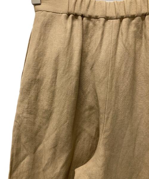 Curensology（カレンソロジー）Curensology (カレンソロジー) リネンウールスタッズパンツ ベージュ サイズ:36 未使用品の古着・服飾アイテム
