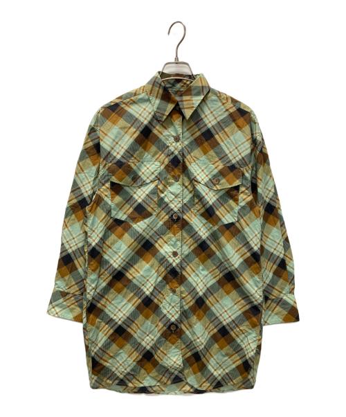 DRIES VAN NOTEN（ドリスヴァンノッテン）DRIES VAN NOTEN (ドリスヴァンノッテン) チェックシャツ グリーン サイズ:EXTRA SMALLの古着・服飾アイテム