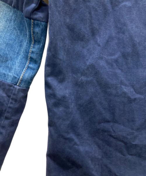 FRANK LEDER（フランクリーダー）FRANK LEDER (フランクリーダー) 肘切替ワークジャケット ブルー サイズ:不明の古着・服飾アイテム