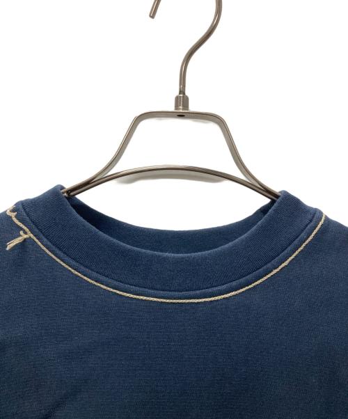 jacquemus（ジャックムス）jacquemus (ジャックムス) Fio Blue Embroidered Logo Sweatshirt/ロゴ刺繍クルーネックスウェット ネイビー サイズ:Sの古着・服飾アイテム