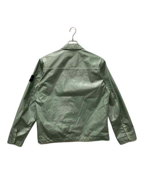 STONE ISLAND（ストーンアイランド）STONE ISLAND (ストーンアイランド) Mussola Gommata-TC Shirt Jacket/コットンコーティングジャケット グリーン サイズ:Sの古着・服飾アイテム