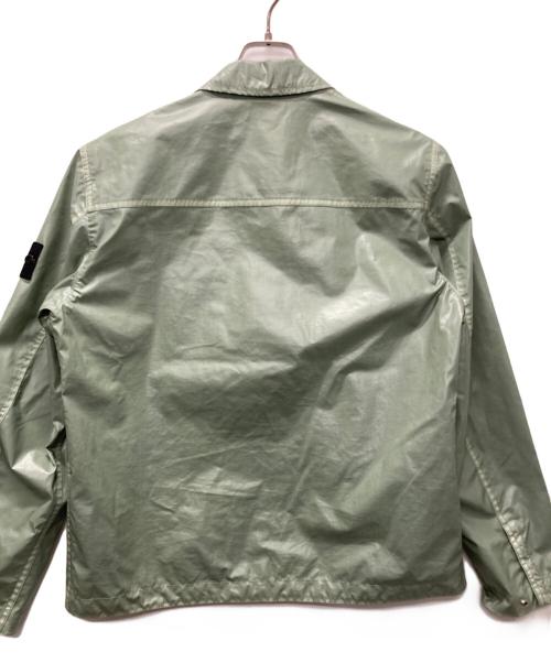 STONE ISLAND（ストーンアイランド）STONE ISLAND (ストーンアイランド) Mussola Gommata-TC Shirt Jacket/コットンコーティングジャケット グリーン サイズ:Sの古着・服飾アイテム