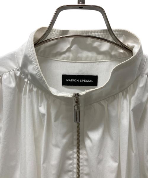MAISON SPECIAL（メゾンスペシャル）MAISON SPECIAL (メゾンスペシャル) Balloon Silhouette Typewriter Tunic ホワイト サイズ:ｆｒｅｅの古着・服飾アイテム