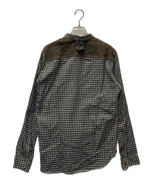 COMME des GARCONS JUNYA WATANABE MAN（コム デ ギャルソン ジュンヤ ワタナベ マン）COMME des GARCONS JUNYA WATANABE MAN (コム デ ギャルソン ジュンヤ ワタナベ マン) チェックシャツ グリーン サイズ:Mの古着・服飾アイテム