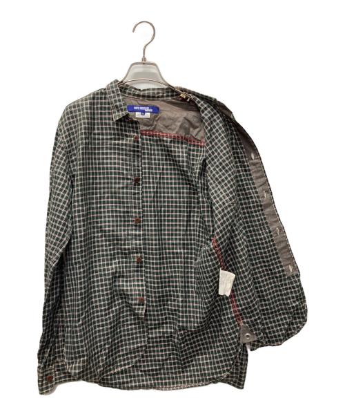 COMME des GARCONS JUNYA WATANABE MAN（コム デ ギャルソン ジュンヤ ワタナベ マン）COMME des GARCONS JUNYA WATANABE MAN (コム デ ギャルソン ジュンヤ ワタナベ マン) チェックシャツ グリーン サイズ:Mの古着・服飾アイテム