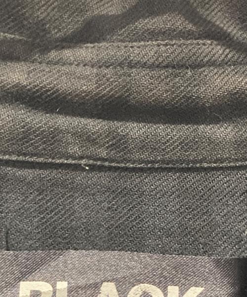 BLACK COMME des GARCONS（ブラックコムデギャルソン）BLACK COMME des GARCONS (ブラックコムデギャルソン) グラデーション加工チェックシャツ ブラック サイズ:Lの古着・服飾アイテム