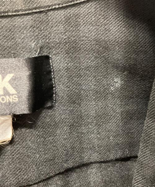 BLACK COMME des GARCONS（ブラックコムデギャルソン）BLACK COMME des GARCONS (ブラックコムデギャルソン) グラデーション加工チェックシャツ ブラック サイズ:Lの古着・服飾アイテム