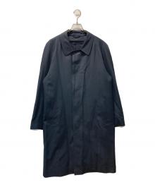 Yves Saint Laurent（イヴサンローラン）の古着「ウールシルクステンカラーコート」｜ネイビー