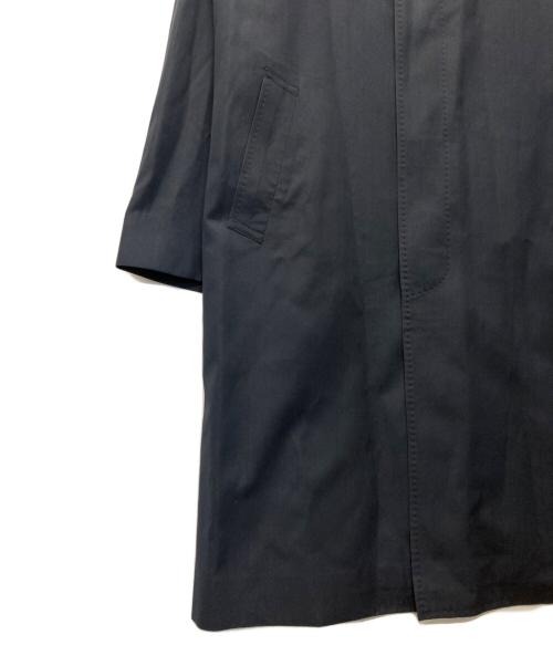 Yves Saint Laurent（イヴサンローラン）Yves Saint Laurent (イヴサンローラン) ウールシルクステンカラーコート ネイビー サイズ:Lの古着・服飾アイテム