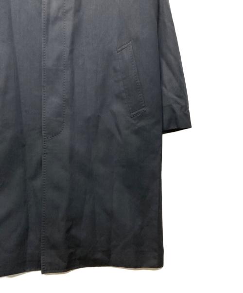 Yves Saint Laurent（イヴサンローラン）Yves Saint Laurent (イヴサンローラン) ウールシルクステンカラーコート ネイビー サイズ:Lの古着・服飾アイテム