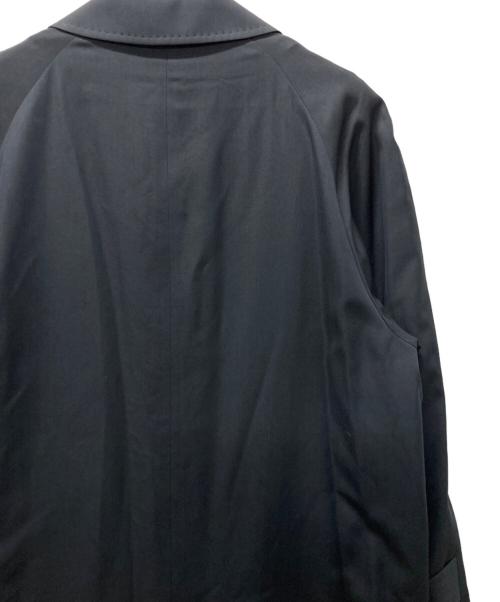 Yves Saint Laurent（イヴサンローラン）Yves Saint Laurent (イヴサンローラン) ウールシルクステンカラーコート ネイビー サイズ:Lの古着・服飾アイテム
