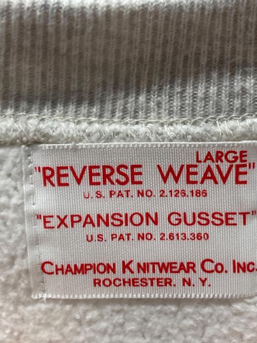 Champion（チャンピオン）Champion (チャンピオン) TRUE TO ARCHIVES 2ND REVERSE WEAVE スウェット ホワイト サイズ:Lの古着・服飾アイテム