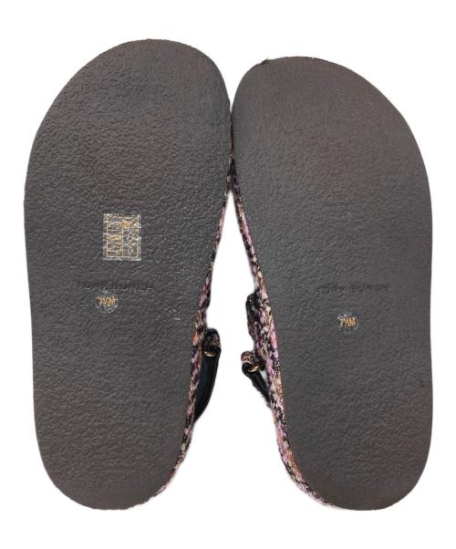TORY BURCH（トリーバーチ）TORY BURCH (トリーバーチ) Kira Tweed Platform Sport Sandals/キラ ツイード プラットフォーム スポーツサンダル ブラウンピンク サイズ:SIZE7 1/2の古着・服飾アイテム