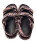 中古・古着 TORY BURCH (トリーバーチ) Kira Tweed Platform Sport Sandals/キラ ツイード プラットフォーム スポーツサンダル ブラウンピンク サイズ:SIZE7 1/2：23000円