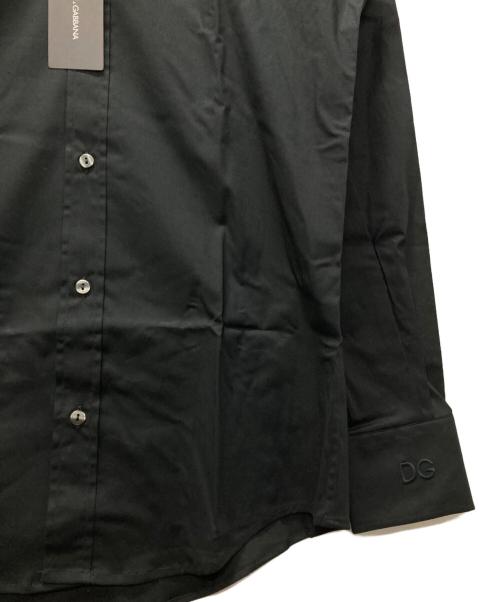 DOLCE & GABBANA（ドルチェ＆ガッバーナ）DOLCE & GABBANA (ドルチェ＆ガッバーナ) ドレスシャツ ブラック サイズ:40 未使用品の古着・服飾アイテム
