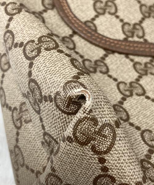 GUCCI（グッチ）GUCCI (グッチ) GGスプリーム シェリーライン トートバッグ ベージュの古着・服飾アイテム