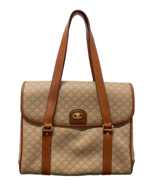 CELINE（セリーヌ）CELINE (セリーヌ) マカダム柄ショルダーバッグ ブラウンの古着・服飾アイテム