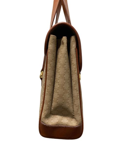 CELINE（セリーヌ）CELINE (セリーヌ) マカダム柄ショルダーバッグ ブラウンの古着・服飾アイテム
