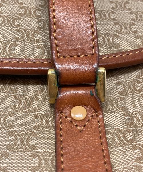 CELINE（セリーヌ）CELINE (セリーヌ) マカダム柄ショルダーバッグ ブラウンの古着・服飾アイテム