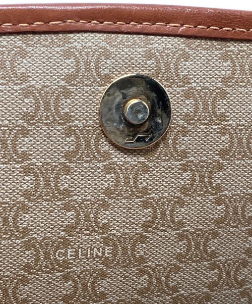 CELINE（セリーヌ）CELINE (セリーヌ) マカダム柄ショルダーバッグ ブラウンの古着・服飾アイテム