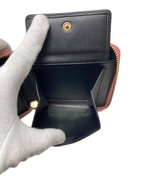 LOEWE（ロエベ）LOEWE (ロエベ) パズル スクエア ラウンドファスナー二つ折り財布 ピンクの古着・服飾アイテム