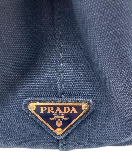 PRADA（プラダ）PRADA (プラダ) カナパ2WAYキャンバストートバッグ ネイビーの古着・服飾アイテム