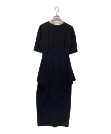 RIM.ARK（リムアーク）の古着「Drape design cut dress」｜ブラック