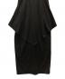 中古・古着 RIM.ARK (リムアーク) Drape design cut dress ブラック サイズ:36 未使用品：8000円