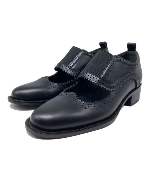 RIM.ARK（リムアーク）RIM.ARK (リムアーク) Cut out wing tip shoes ブラック サイズ:36の古着・服飾アイテム